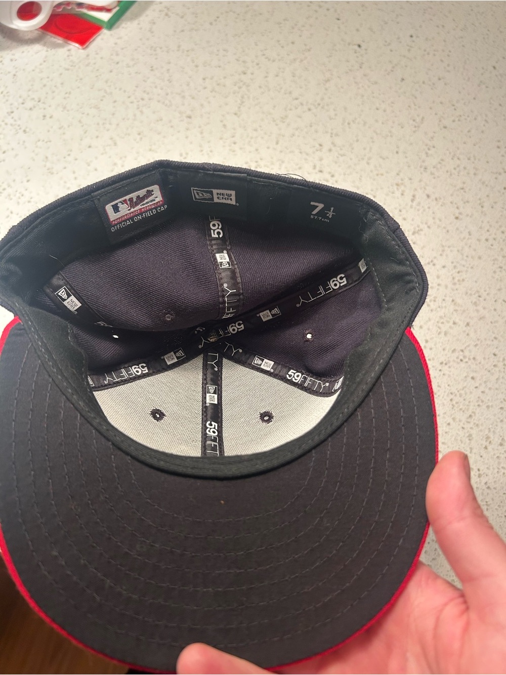 2016 New Era Cleveland Indians MLB WORLD SERIES 59FIFTY Hat 7 1/4 Chief Wahoo - Picture 5 of 6